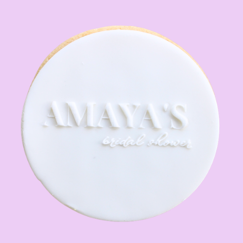 Personalised Bridal Shower Cookie Favour