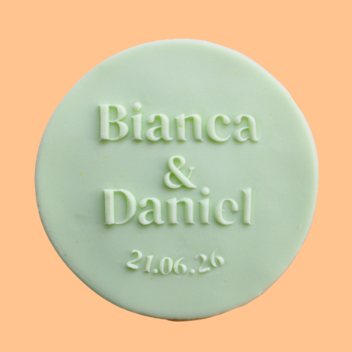 Wedding Name & Date Cookie Favour