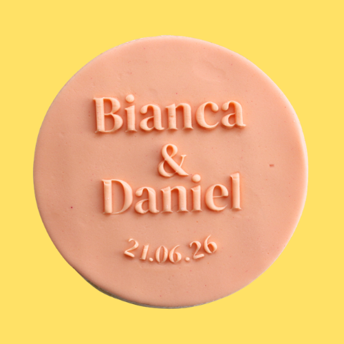 Wedding Name & Date Cookie Favour