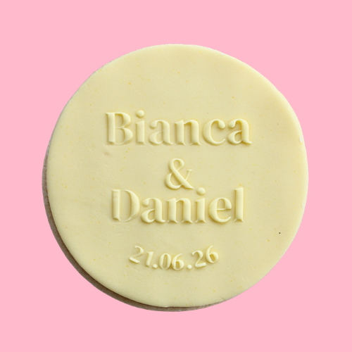 Wedding Name & Date Cookie Favour
