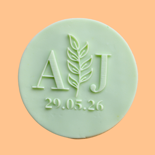 Monogrammed Wedding Cookie Favour