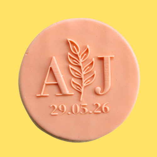 Monogrammed Wedding Cookie Favour