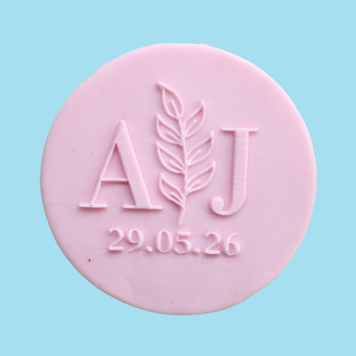 Monogrammed Wedding Cookie Favour