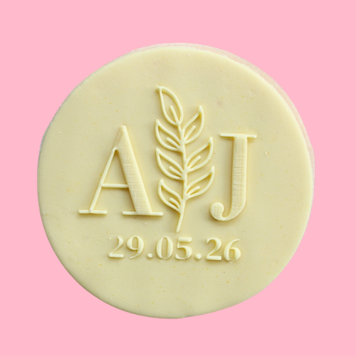 Monogrammed Wedding Cookie Favour