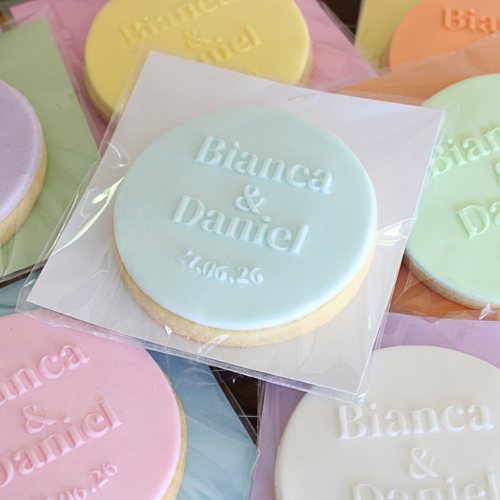 Wedding Name & Date Cookie Favour